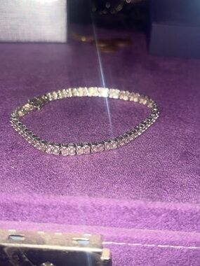 1/3 ct diamond tennis bracelet in sterling